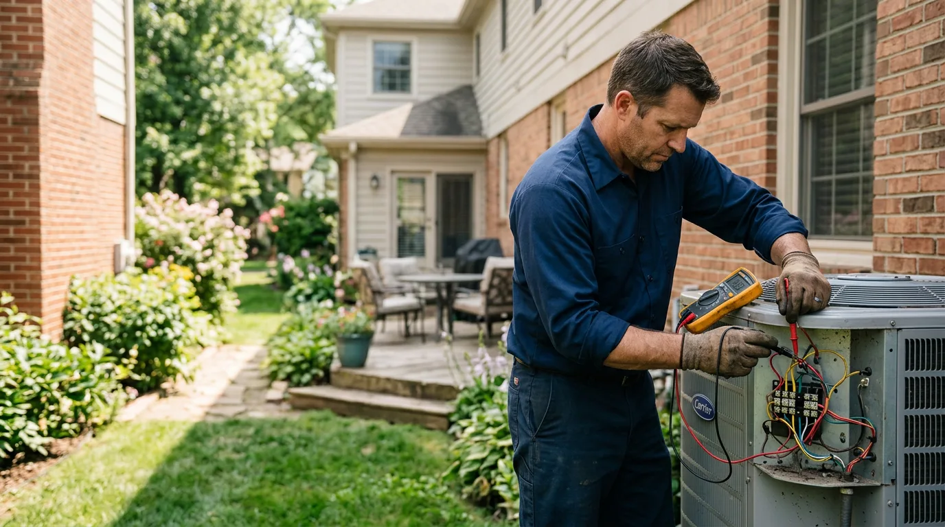 HVAC technician working near Mattapan, MA